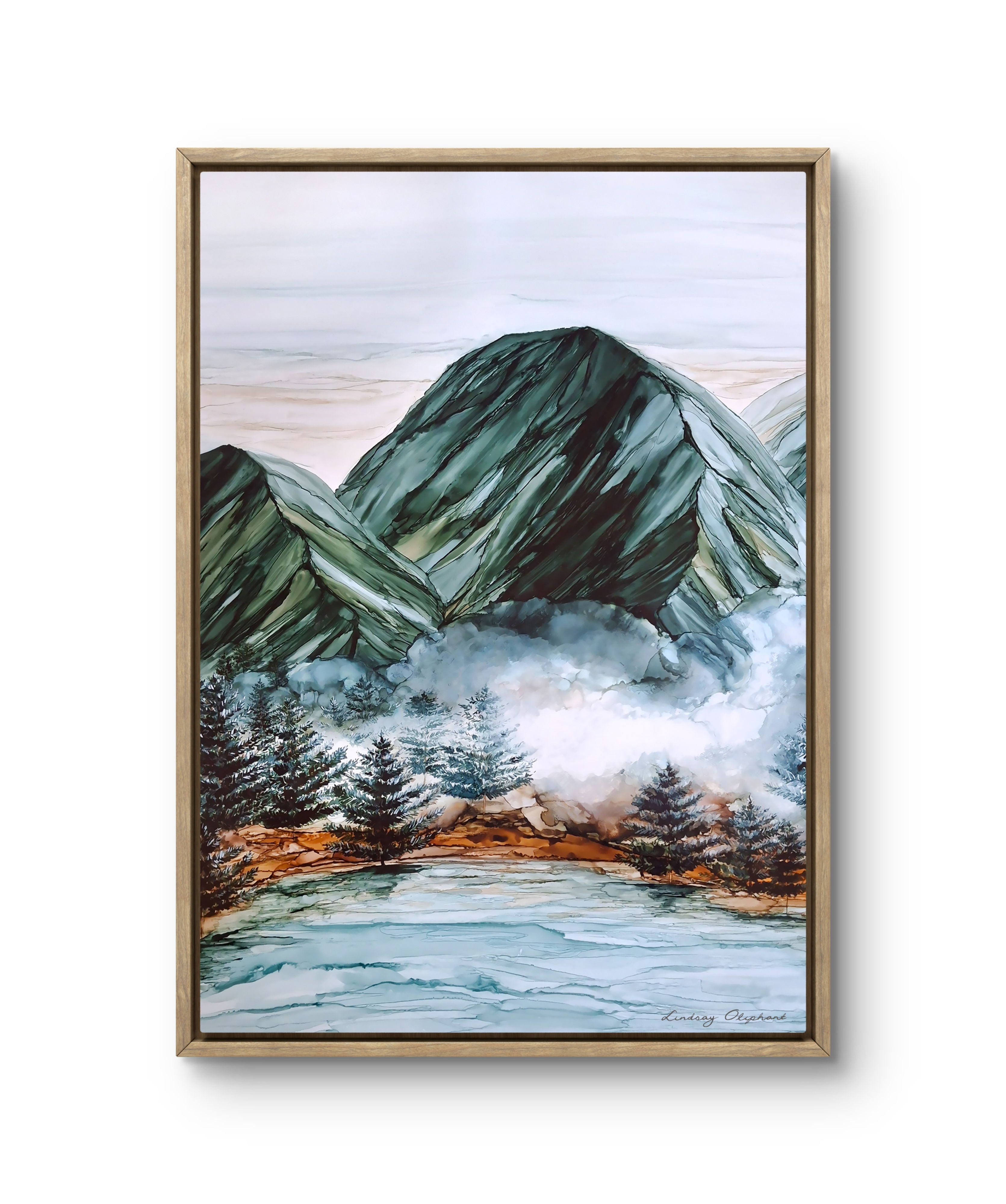 Edge of Dawn - Framed Canvas Print
