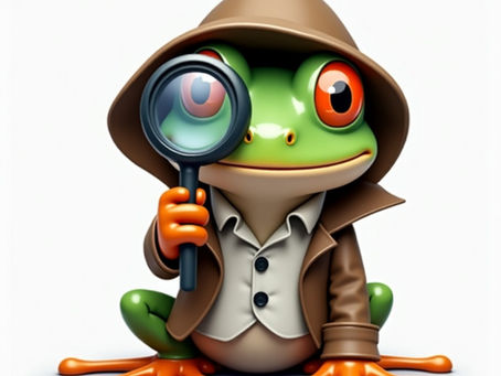 a-frog-looking-through-a-magnifying-glass
