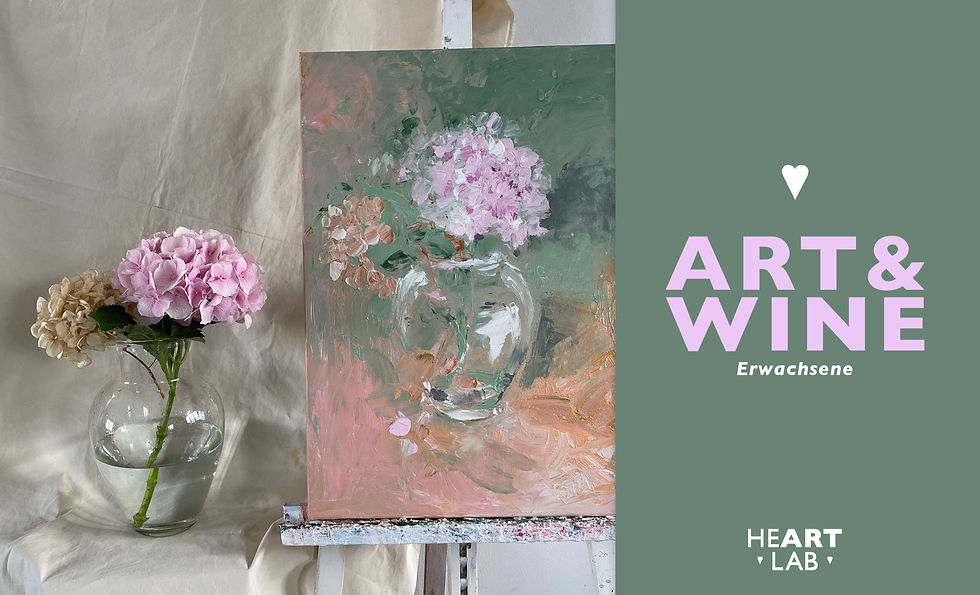 ART&WINE / Malen mit den Händen