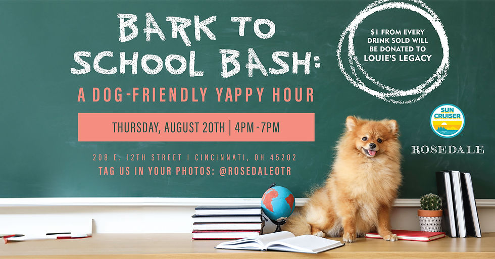 Bark to School Bash: A Dog-Friendly Yappy Hour