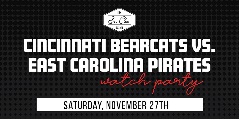 UC Bearcats vs. East Carolina Pirates Watch Party