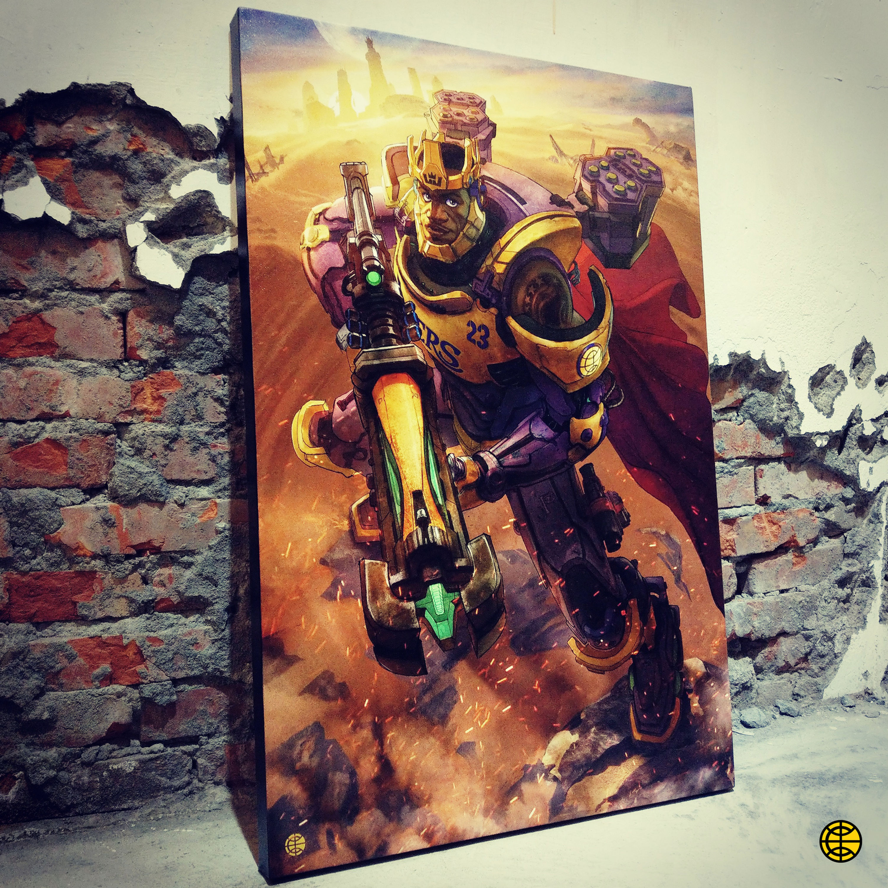 Conscious BB / "Overwatch King"  Art Canvas
