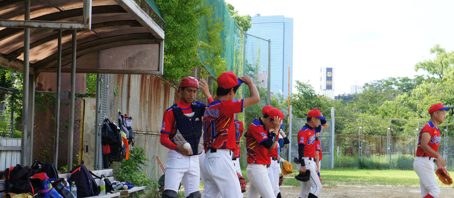 「4番竹腰選手の一振りで逆転!」