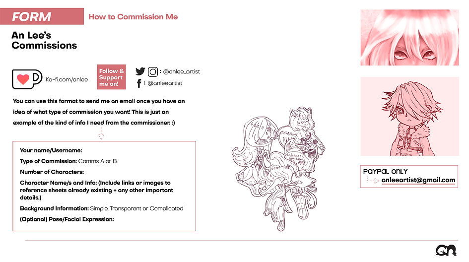 commission sheet-stylized semi-realistic
