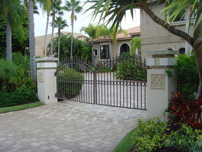 Arched Estate Gates Florida | Jansen Shutters & Specialties