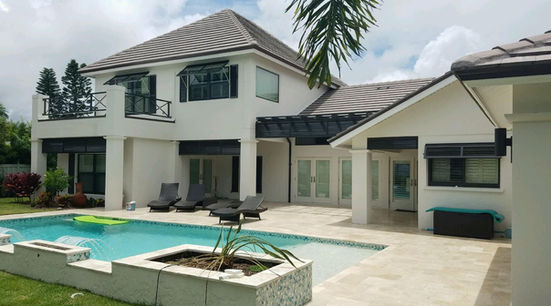 Brown Louvered Shades and Pergolas Florida | Jansen Shutters & Specialties