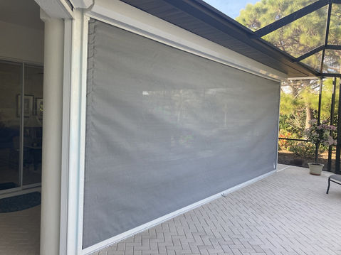 Bottom Bar Anchor Rolling Screen | Jansen Shutters & Specialties