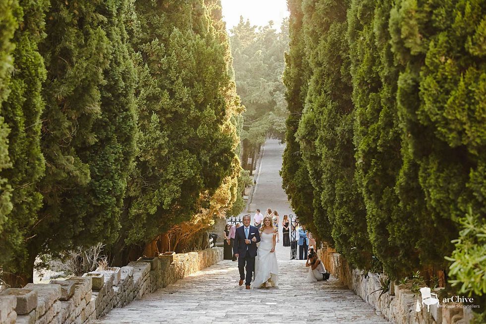 a photo of filerimos wedding venue, Rhodes, Greece