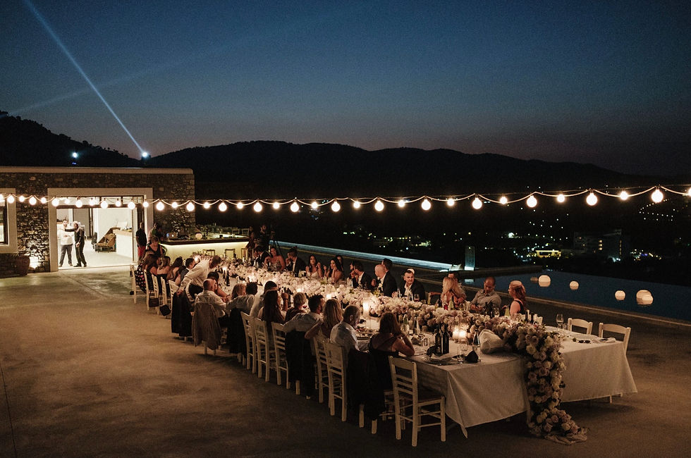 Ktima Lindos Dinner Table