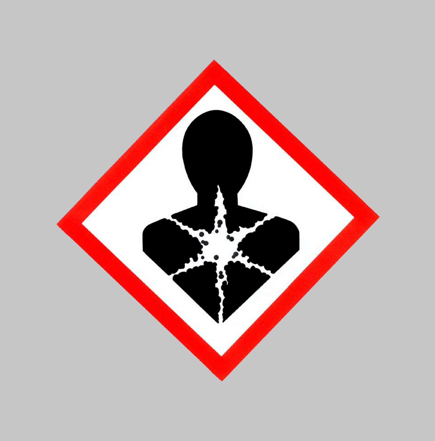 Warnkleber Gesundheitsgefahr