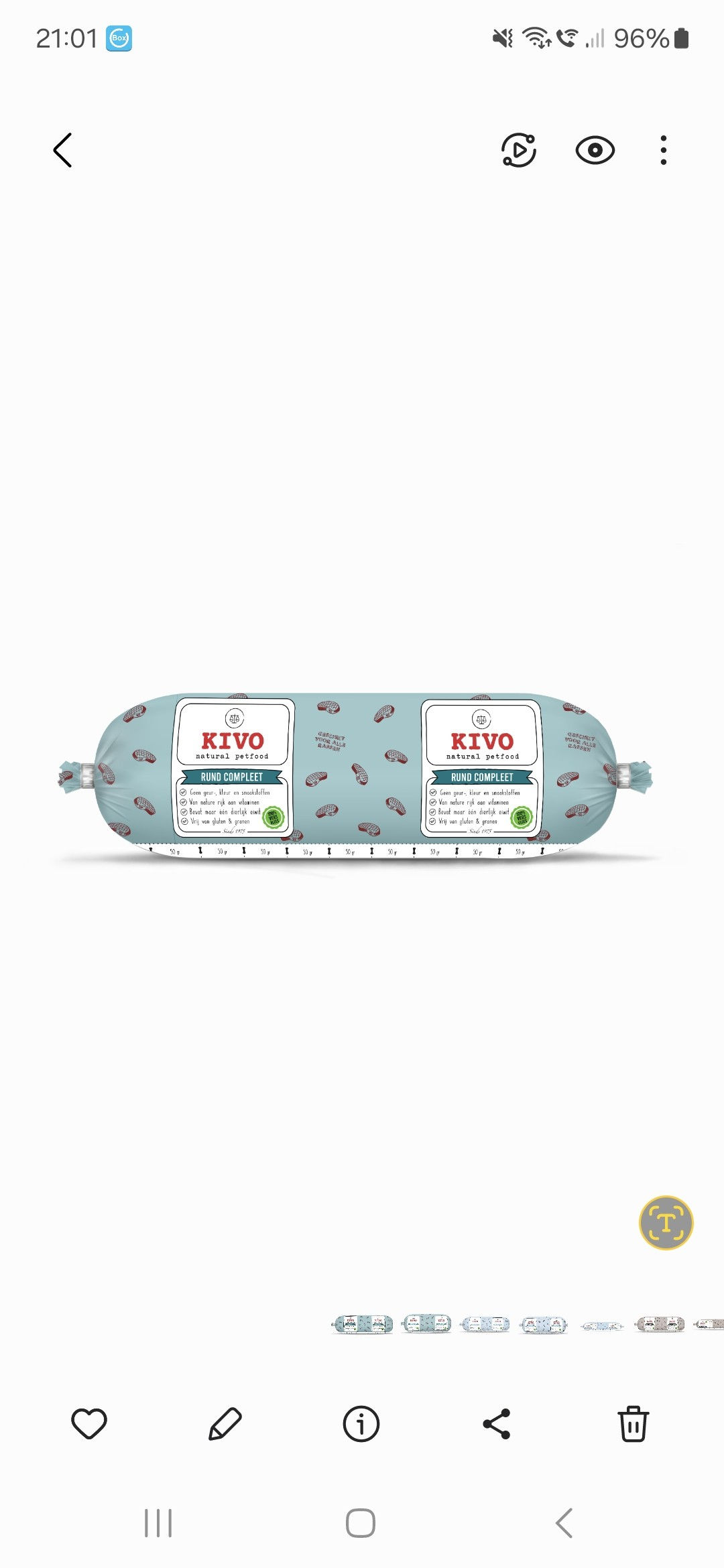 Kivo rund compleet 500 gram