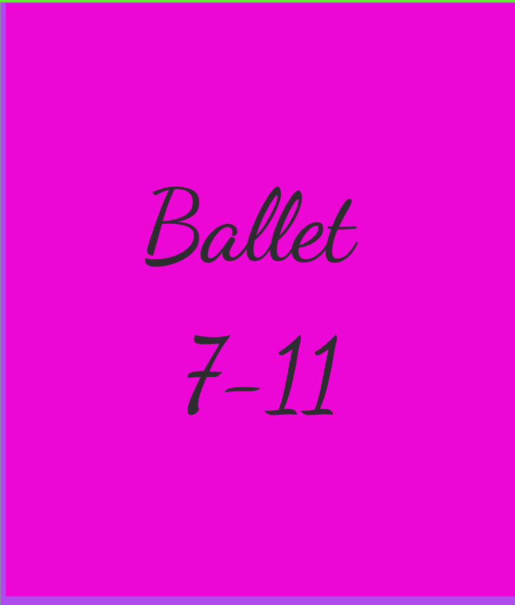 Thursday 5:15 Summer Ballet for 7-11 yrs old