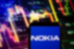 Nokia logo displayed in a cellphone