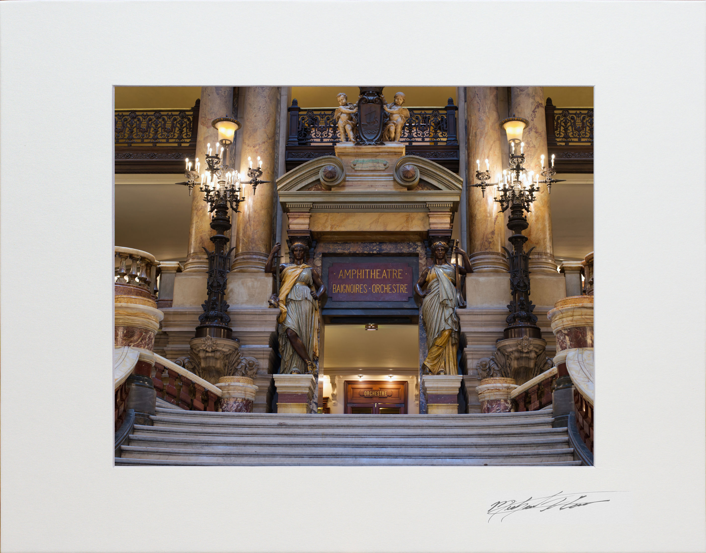 The Palais Garnier Opéra, 8x10 matted to 11x14