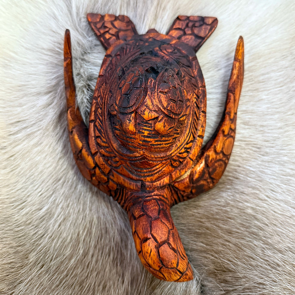 Thumbnail: Sea turtle, hand-carved from Hawaii