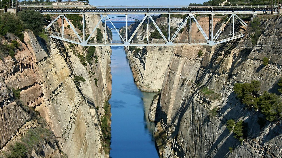 תעלת קורינתוס - הפלופונס יוון