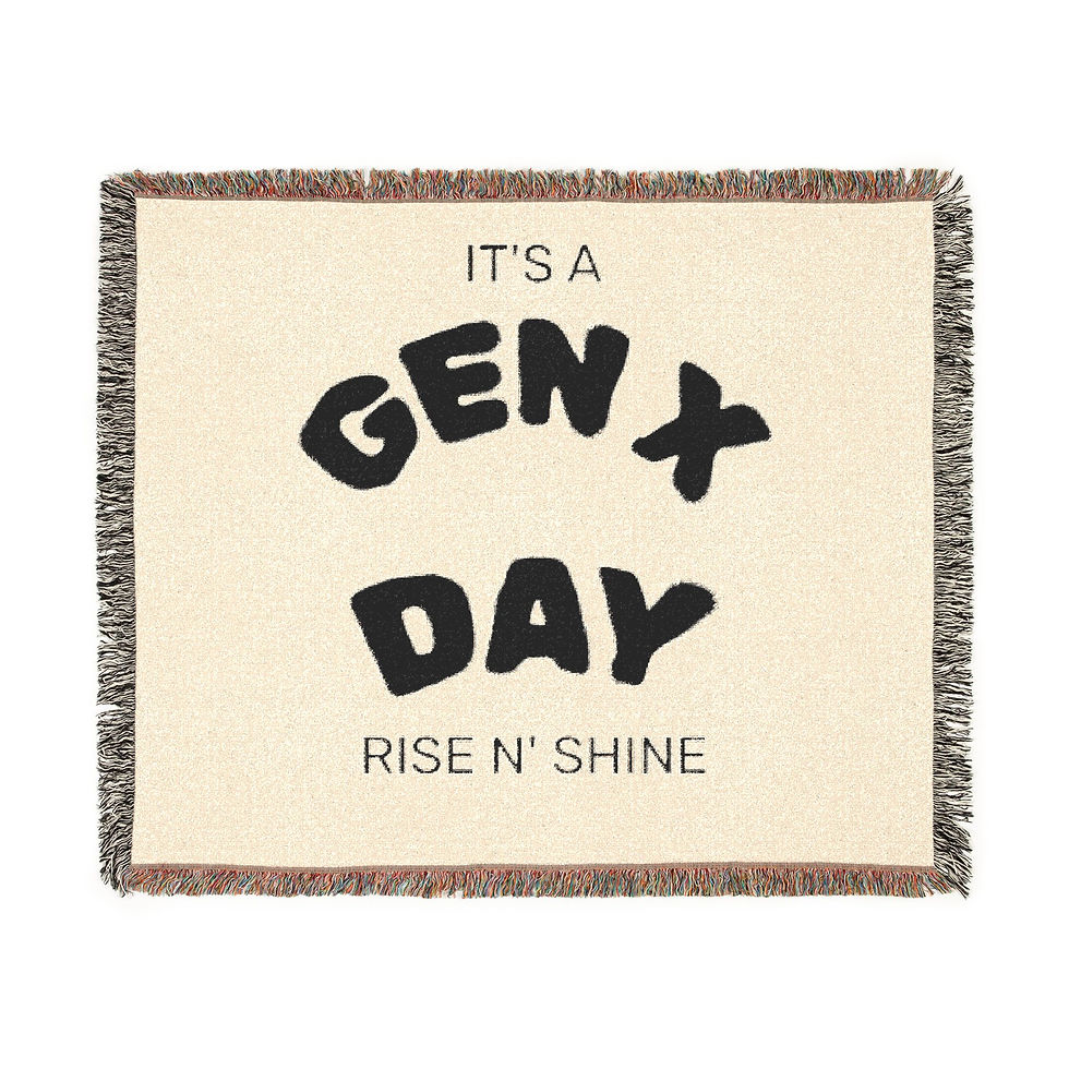 It’s a Gen X Day Woven Throw Blanket product image
