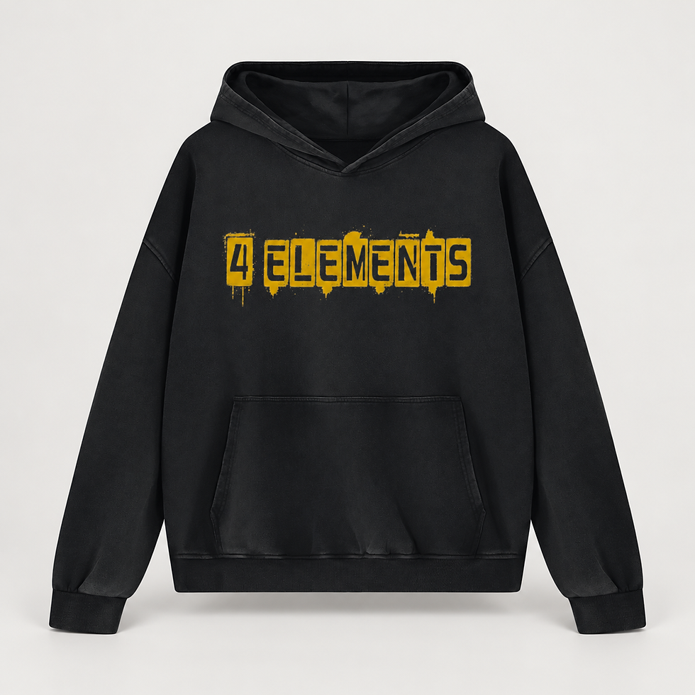 4 Elements Limited Edition Hoodie approved garment mockup