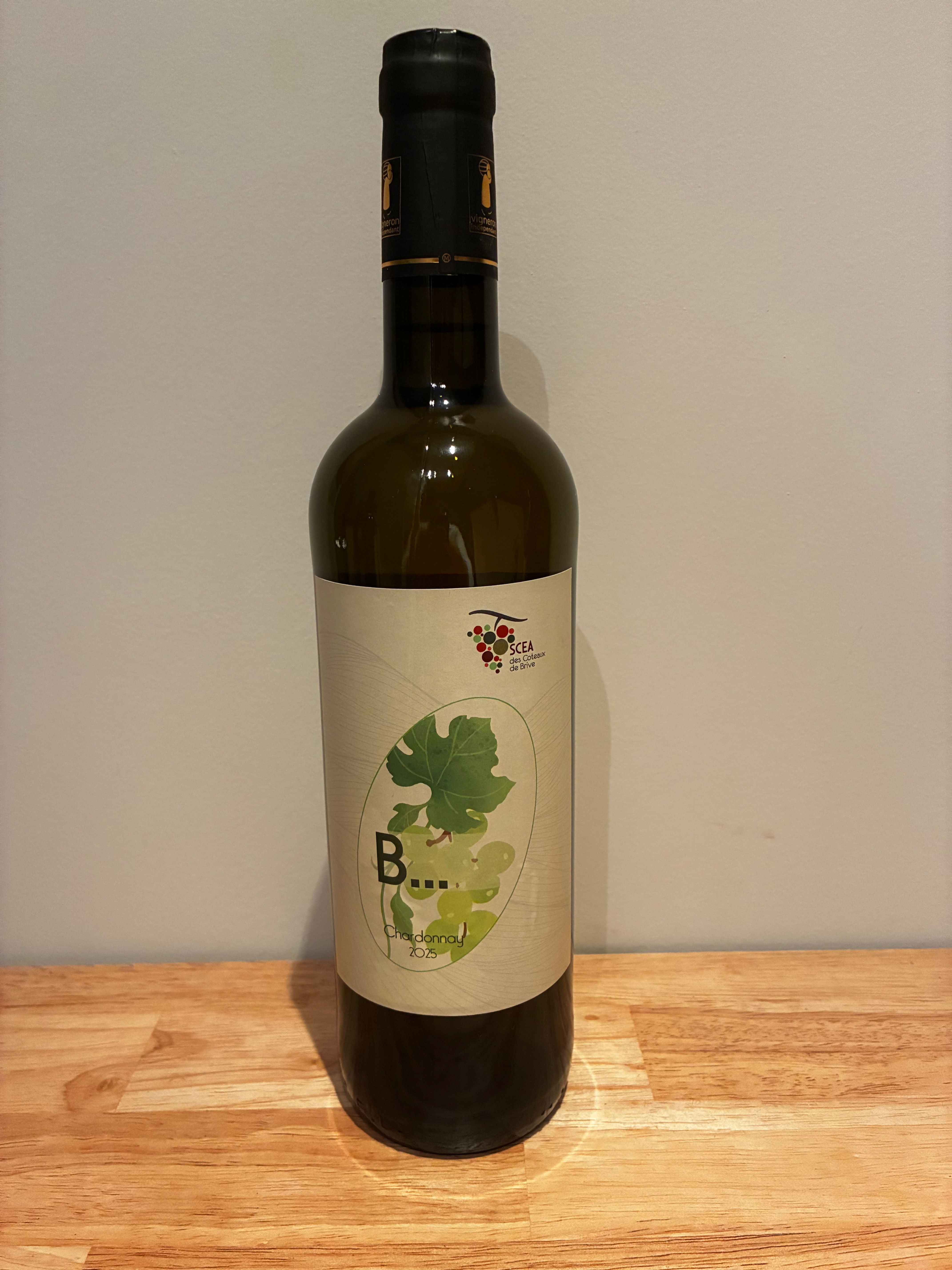 B... 100 % Chardonnay 2025 (12.5°) BIO