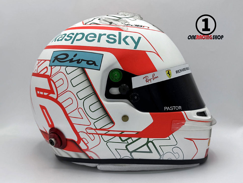 Thumbnail: Charles Leclerc 2021 Monza GP F1 Helmet / Team Ferrari