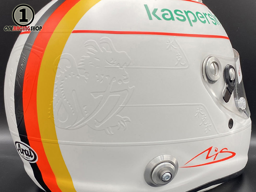 Thumbnail: Sebastian Vettel 2020 Eifel GP Schumacher Tribute F1 Helmet / Team Ferrari