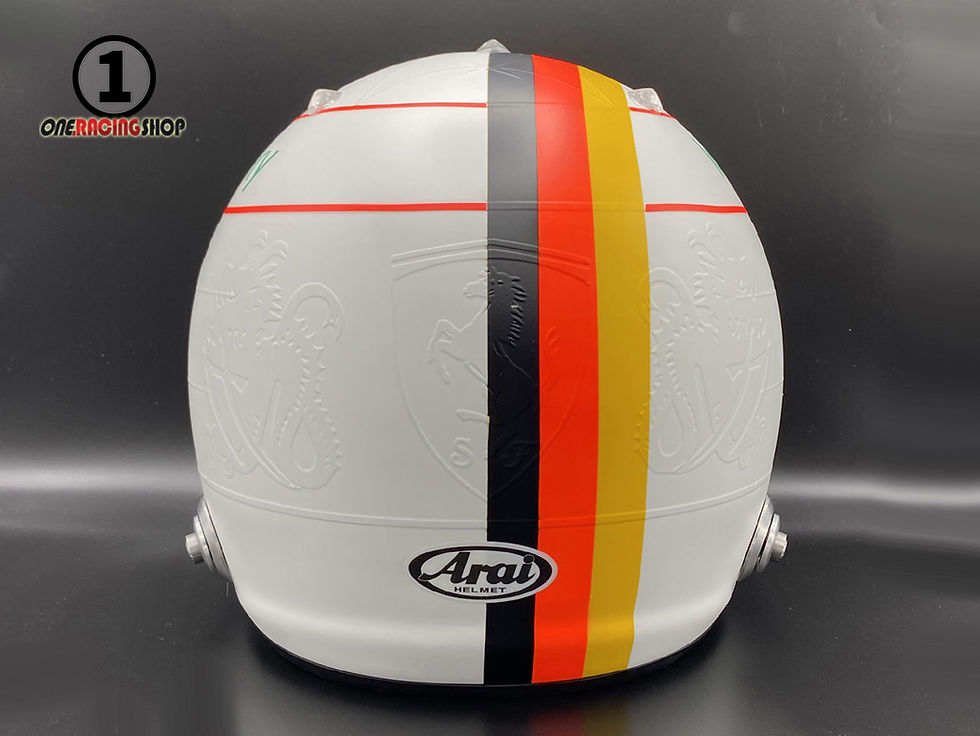 Thumbnail: Sebastian Vettel 2020 Eifel GP Schumacher Tribute F1 Helmet / Team Ferrari
