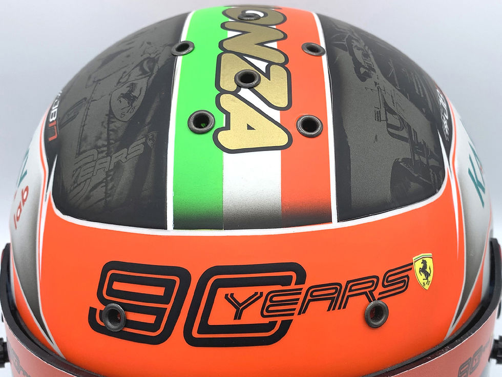 Thumbnail: Charles Leclerc 2019 Monza GP F1 Helmet / Team Ferrari