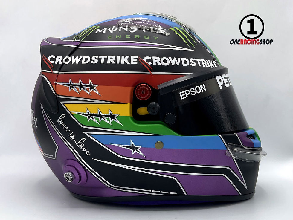 Thumbnail: Hamilton 2021 Qatar GP F1 Helmet / Team Mercedes AMG