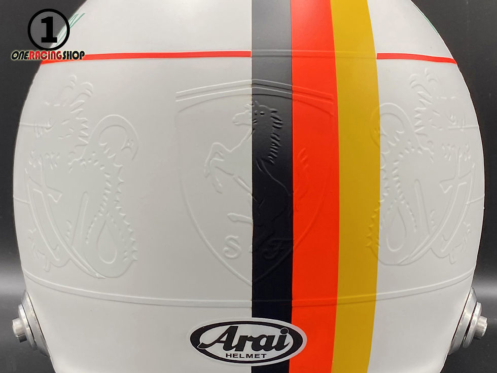 Thumbnail: Sebastian Vettel 2020 Eifel GP Schumacher Tribute F1 Helmet / Team Ferrari