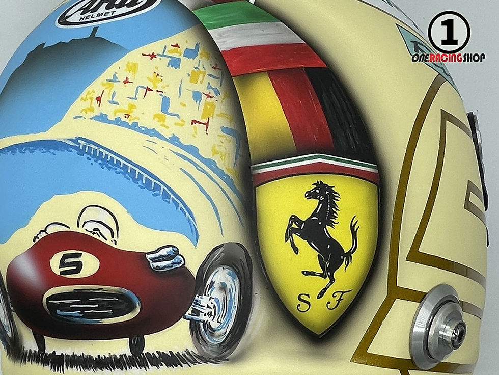 Thumbnail: Sebastian Vettel 2017 Monaco GP F1 Helmet / Team Ferrari