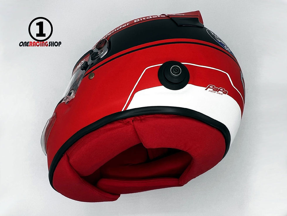 Thumbnail: Charles Leclerc 2023 Villeneuve Tribute F1 Helmet / Team Ferrari