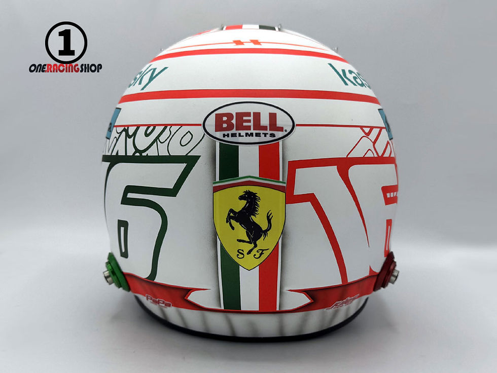 Thumbnail: Charles Leclerc 2021 Monza GP F1 Helmet / Team Ferrari