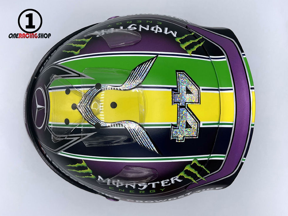 Thumbnail: Lewis Hamilton 2021 Interlagos GP F1 Helmet / Team Mercedes AMG