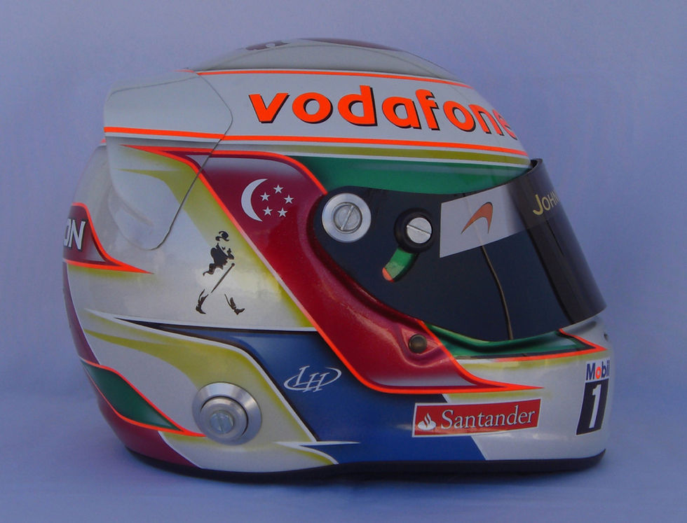 Thumbnail: Lewis Hamilton 2012 Singapore GP F1 Helmet / Team Mc Laren
