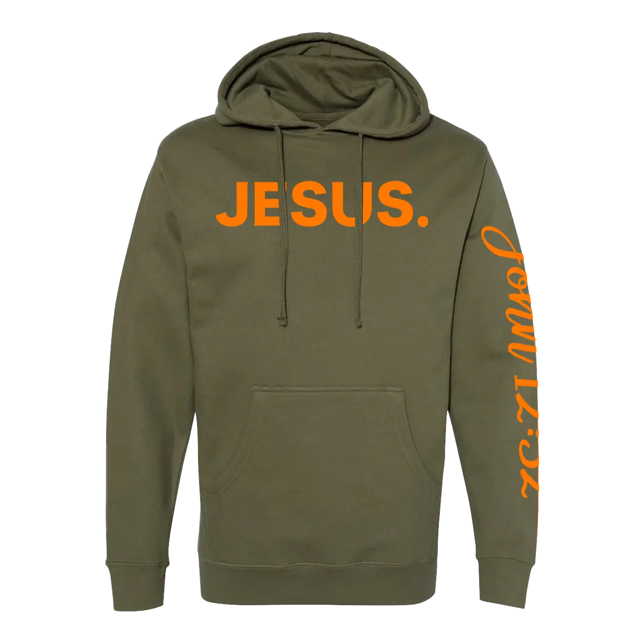 Jesus Period Hoodie - Army Orange