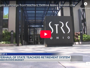 Despite campaign from teachers, DeWine leaves pension changes in budget