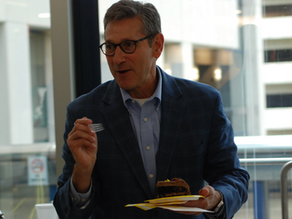 “They’re going to say this is a conflict of interest,” Steen laughed as he grabbed a plate of his celebration cake.