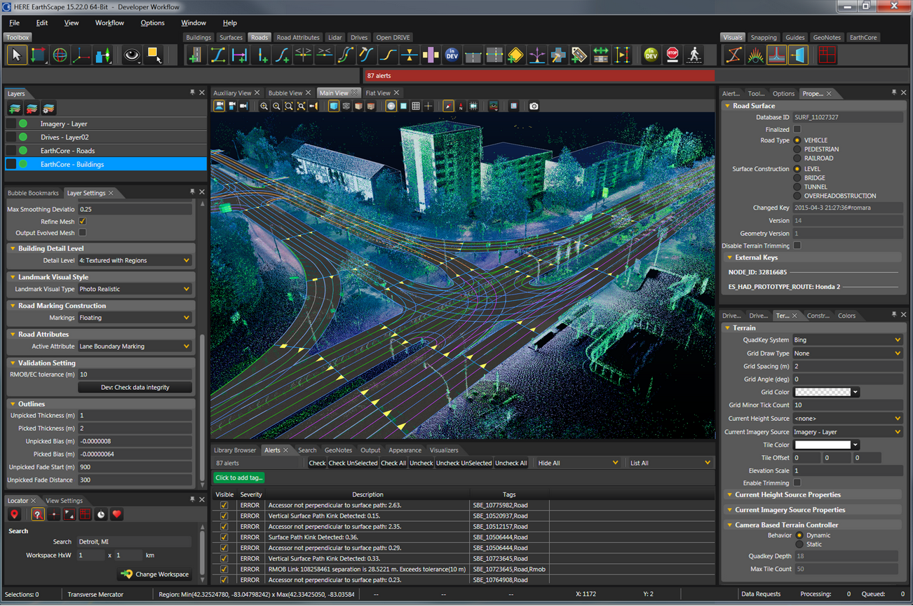 HERE EarthScape UI