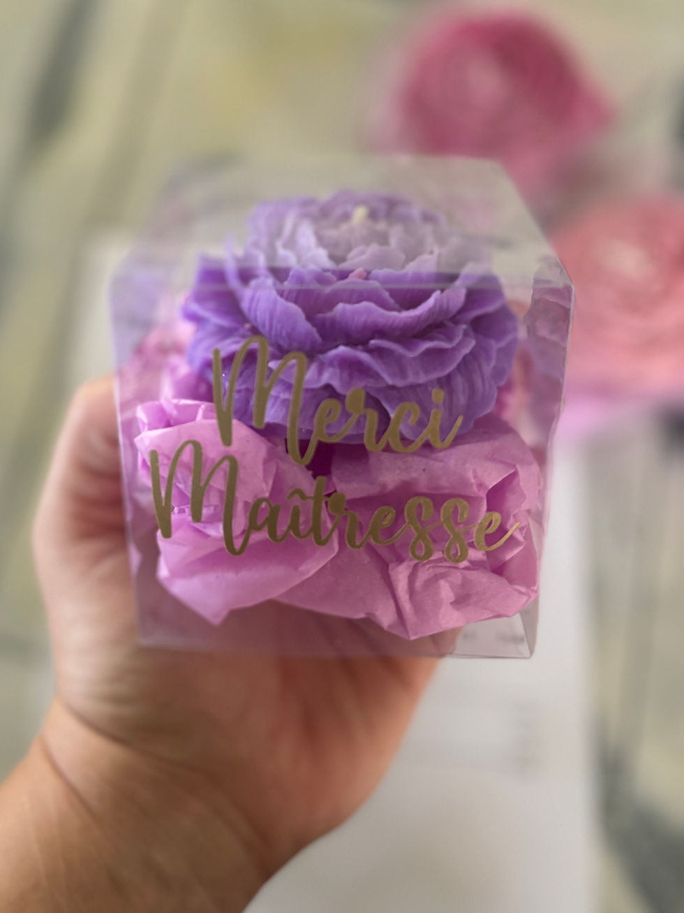 Miniature : Bougie fleur 
