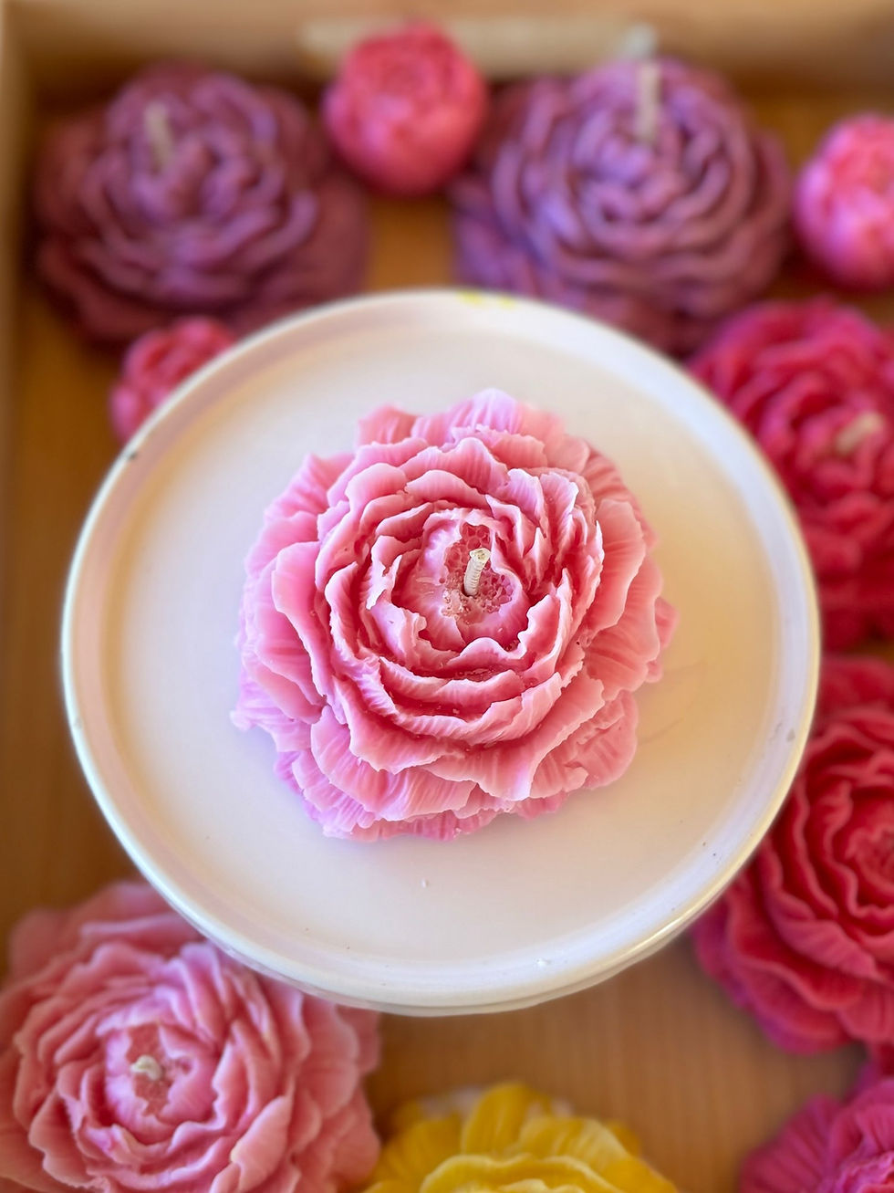 Miniature : Bougie fleur 