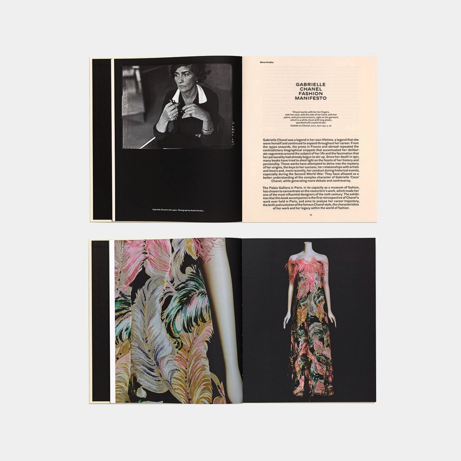 Interior spread of an illustrated fashion book featuring archival images researched by freelance picture researcher Angelika Pirkl, specialised in history and fashion photography.