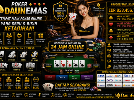 Poker DaunEmas tempat main poker online yang seru dan bikin ketagihan