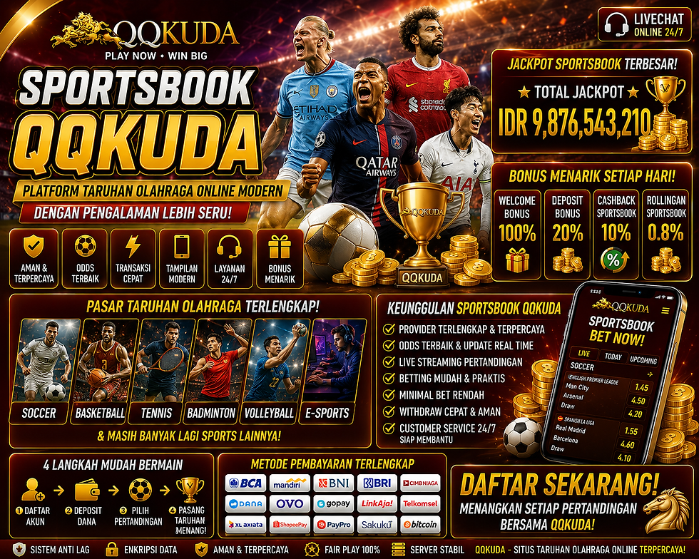 Sportsbook QQKuda platform taruhan olahraga online modern dengan pengalaman lebih seru