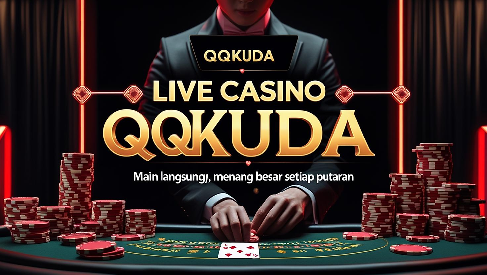 Live Casino QQKUDA menghadirkan sensasi bermain kasino sungguhan langsung dari layar perangkat Anda. Dengan teknologi live streaming HD dan dealer profesional yang ramah, setiap taruhan menjadi pengalaman yang autentik dan penuh adrenalin. Bermain di QQKUDA bukan sekadar hiburan, tapi juga peluang nyata untuk meraih kemenangan besar lewat berbagai permainan meja favorit.