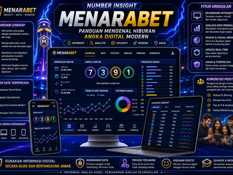 Togel Menarabet menampilkan dashboard angka digital modern dengan tabel numerik, data historis, grafik statistik, aksen biru emas, dan tampilan mobile friendly
