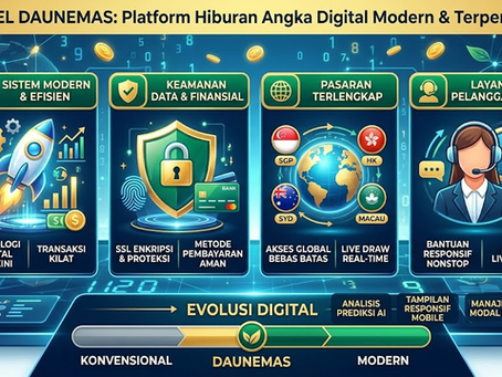 Ilustrasi sistem data digital modern Daunemas dengan teknologi cloud computing dan analitik informasi