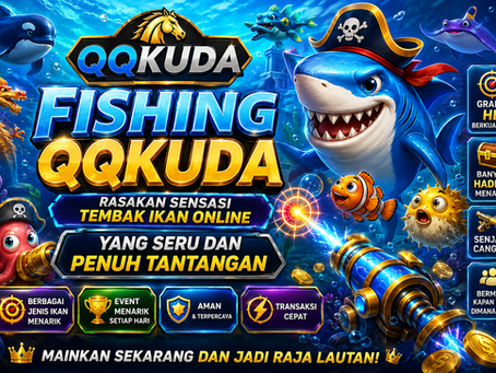 Fishing QQKUDA menampilkan permainan tembak ikan digital dengan animasi bawah laut modern