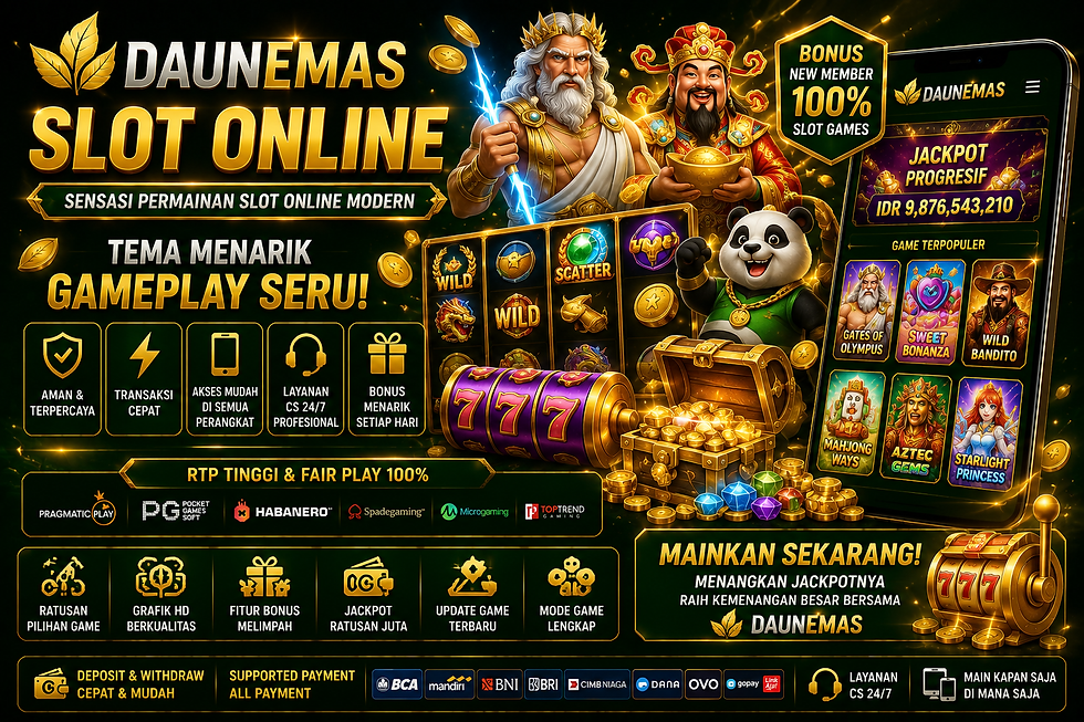 Slot DaunEmas permainan slot online modern dengan tema menarik dan gameplay seru