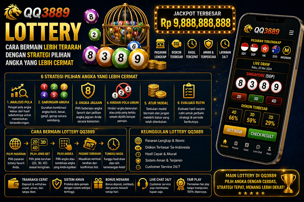 lottery qq3889 strategi angka cermat peluang menang optimal