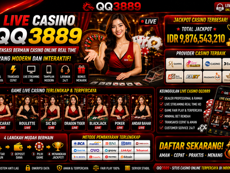 Live Casino QQ3889 sensasi bermain casino online real time yang modern dan interaktif